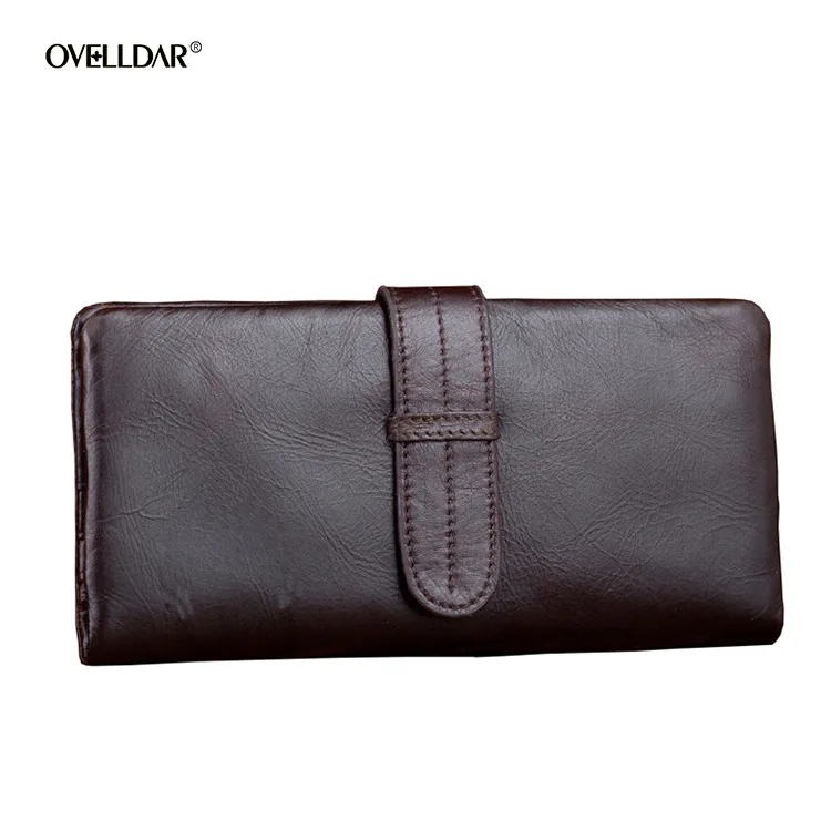 RFID Anti-theft Brush Head Layer Oil Wax Leather Men's Wallet Cowhide Wallet Genuine Leather Fashion Multifunctional Wallet