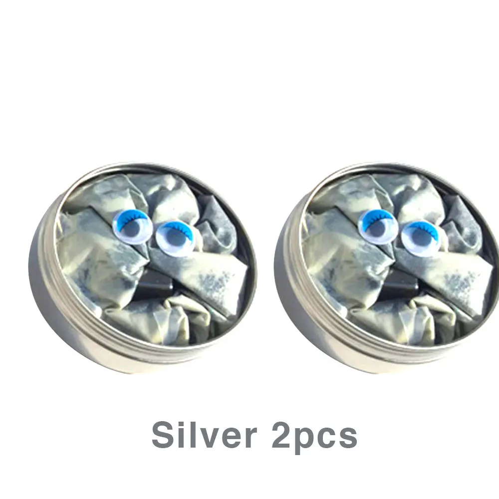 Silver 2pcs Забавная Магнитная резиновая грязь Сделай Сам Магнитная слизи полимерная умная глина резиновая красочная Новинка антистрессовая игрушка слизи игрушки для детей - Цвет: Silver 2pcs