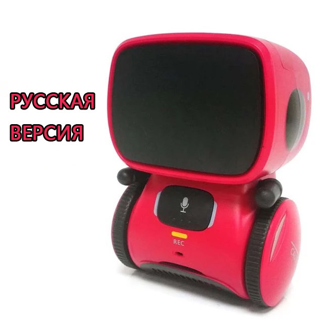 Новинка, игрушечные роботы для детей, танцевальные голосовые команды, сенсорное управление, игрушки, интерактивный робот, милая игрушка, умный робот для детей, подарки - Цвет: Russian red