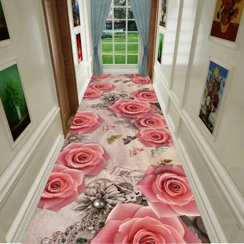 3D длинный ковер для коридора коврик прохода в отеле домашний/офисный лестницы