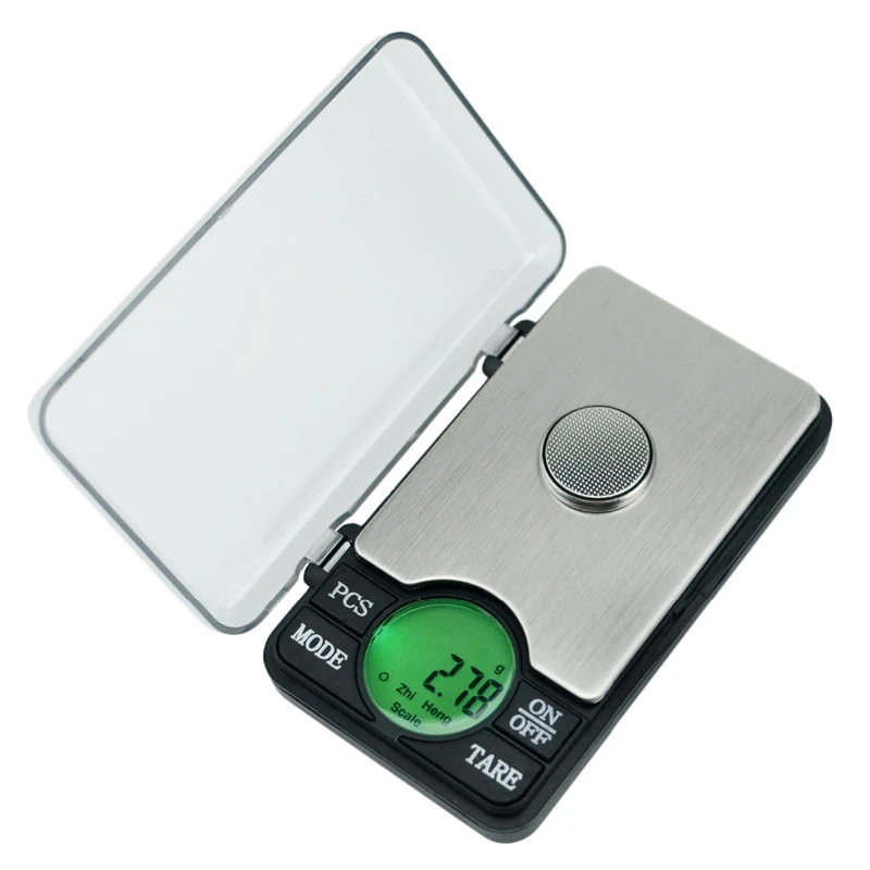 

Precision 600G/0.01G Digital Pocket Scale Mini Jewelry Electronic 0.01 Gram Powder Coin Balance Weighing Lcd Back-Lit