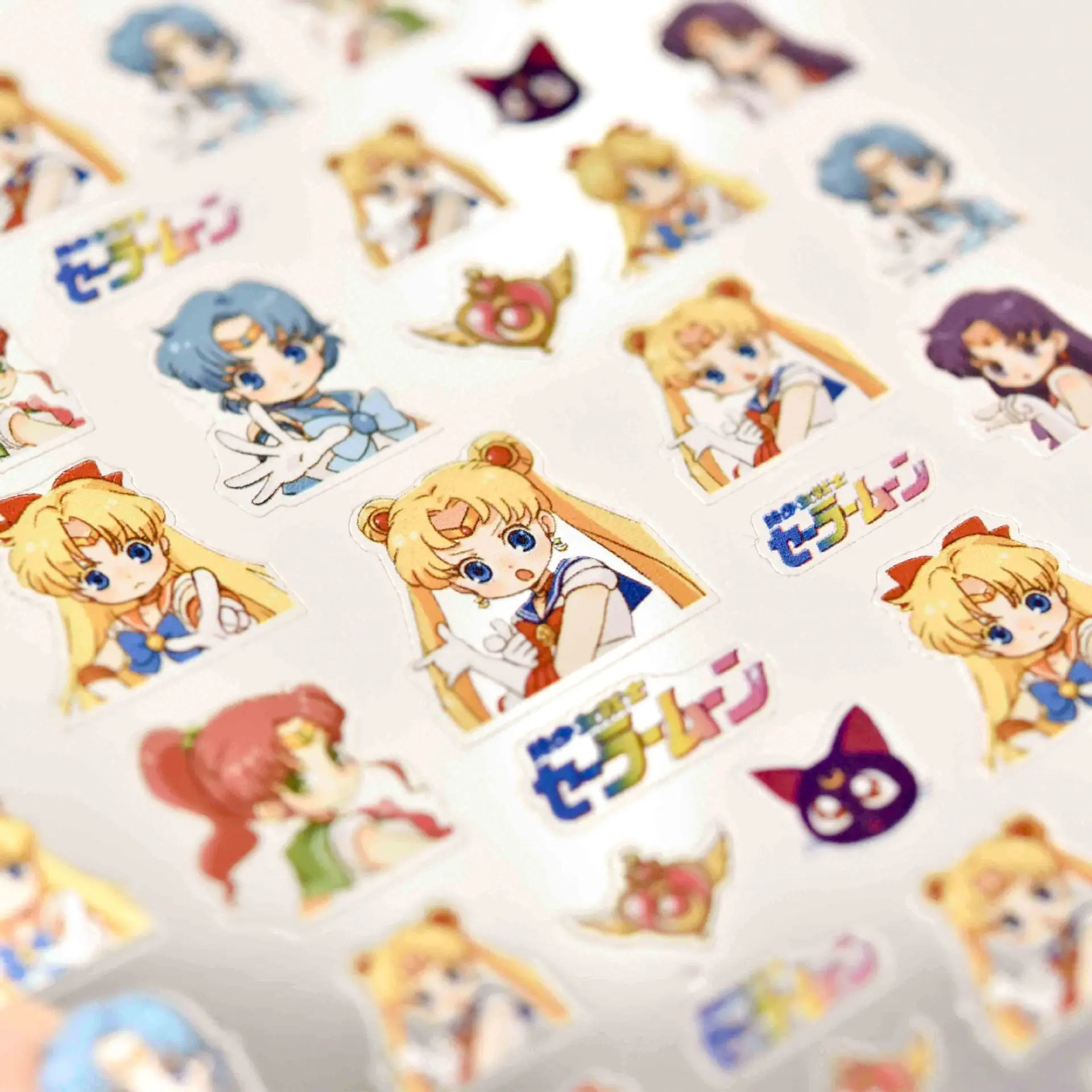 

1pcs Figure Sailor Moon Nail Stickers Cute Japan Anime Tatto For Manicure Girly Anime Cartoon Transfer Sliders For Nails