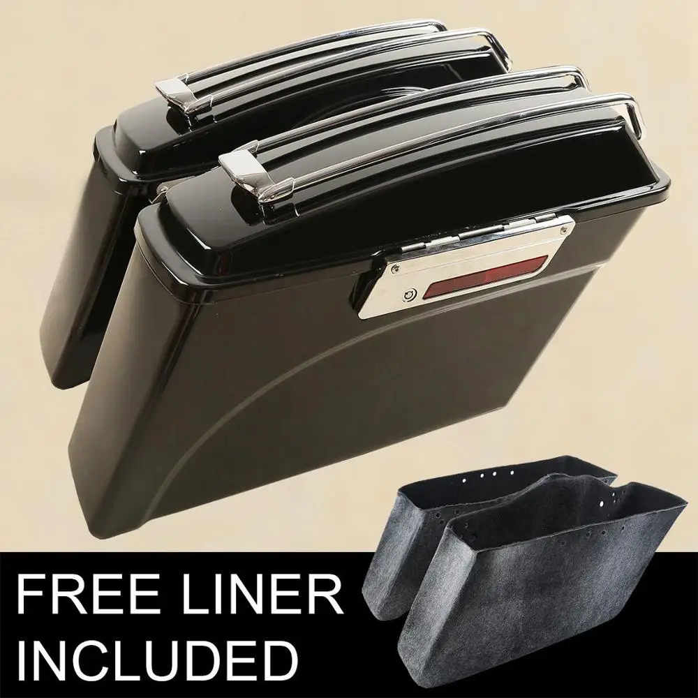 Мотоциклетные жесткие сиденья с защелкой крышки + верхняя направляющая для Harley