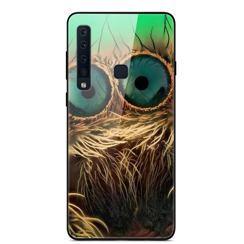 Чехол из закаленного стекла для samsung Galaxy A9, чехол с планетой космосом, стеклянный чехол на заднюю панель для samsung A9 A920F A920 A9S, чехол - Цвет: 55