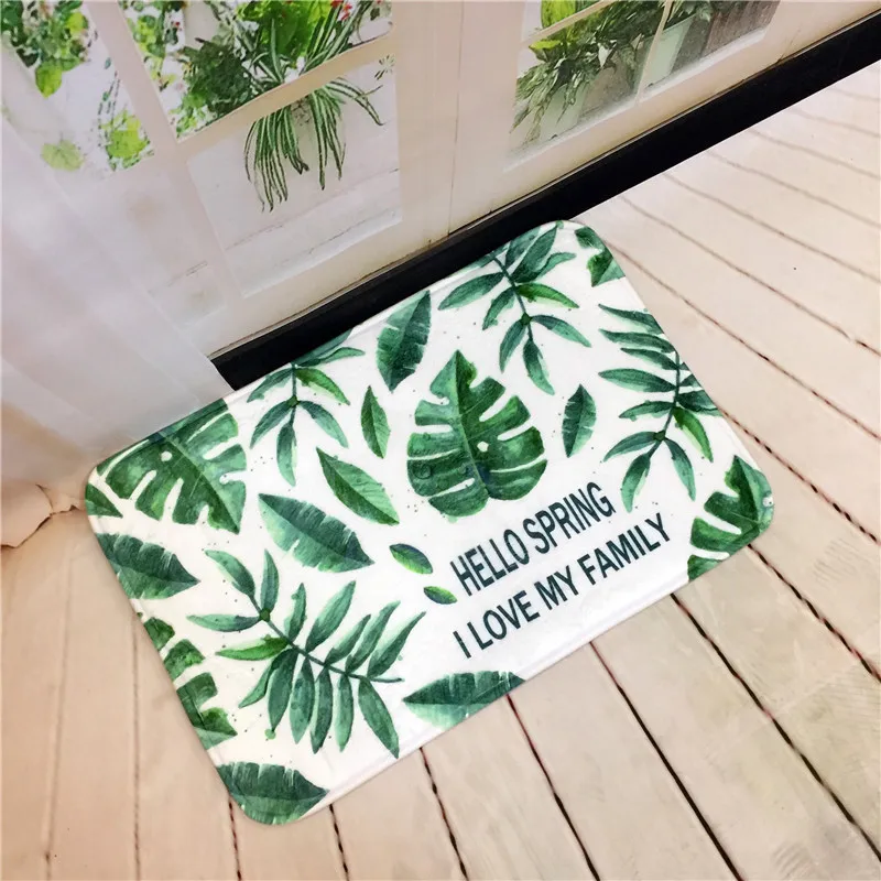 Добро пожаловать напольные коврики Придверный коврик принт &quotтропические