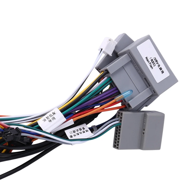 

Car 16Pin Power Wiring Harness Cable Adapter with Canbus+USB for Honda XR-V Vezel Jade Fit Install Android Stereo Player