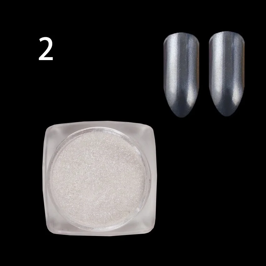 2g Блестящий Порошок для ногтей пигмент единорога хром порошок с зеркальным
