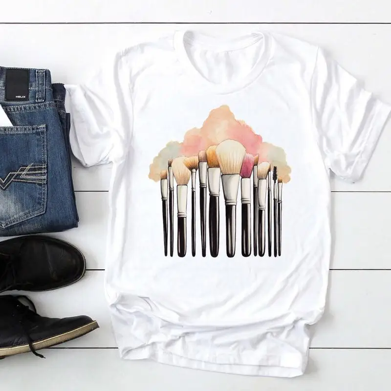 

Women 2021 Cat Simple Cute Short Sleeve Fashion Cartoon Summer Graphic T Top Lady Print Tee Female Tshirts Clothes T-Shirt