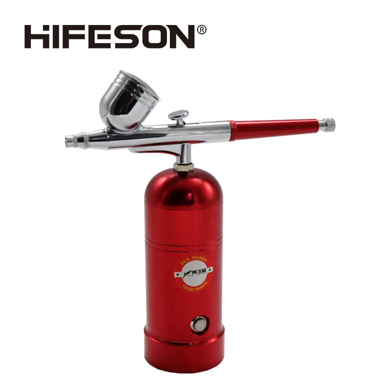 Мини Аэрограф HIFESON портативный краскопульт с компрессором и USB зарядкой для