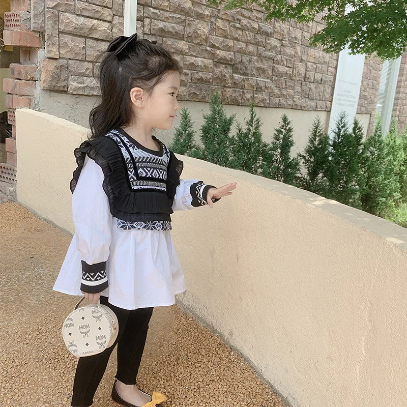 

Новинка Осень 2021 детское платье принцессы в Корейском стиле детская юбка осеннее платье для девочек