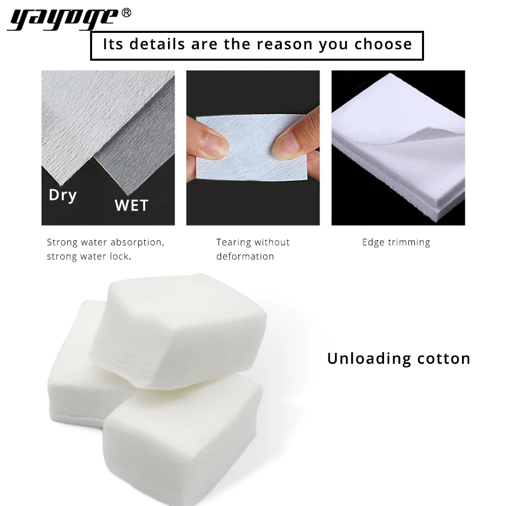 Средство для удаления ногтей инструменты протирания Гель-лак очиститель Хлопок