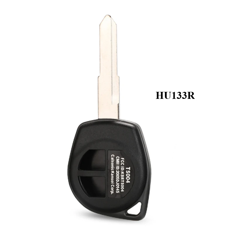 HU133R No Pad Jingyuqin 2 кнопки дистанционного ключа чехол+ Кнопка Pad для Suzuki Grand Vitara Igins Alto SX4 Agila Fob оболочки HU133R TOY43 SZ11R лезвие - Цвет: HU133R No Pad
