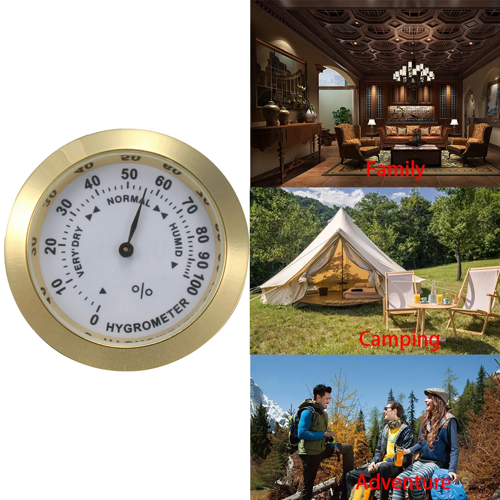 37 мм Датчик влажности домашние аксессуары для дома Humidor Круглое стекло мини