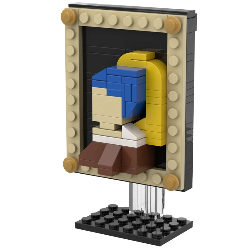 Buildmoc Pixel Art Ideas 3D World Famous Painting-VanGogh Mosaic Murals Painting Building Blocks Bricks Home Decoration DIY Toys on - Строительный набор для создания пиксельного искусства в 3D "Знаменитые картины мира - Мозаичные фрески Ван Гога&quot