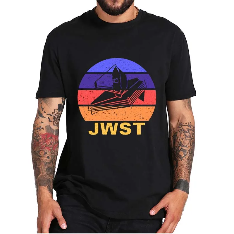 

Vintage Design James Webb Space Telescope T-Shirt JWST Universe Science Essential Casual Cotton Tee Tops For Men Women