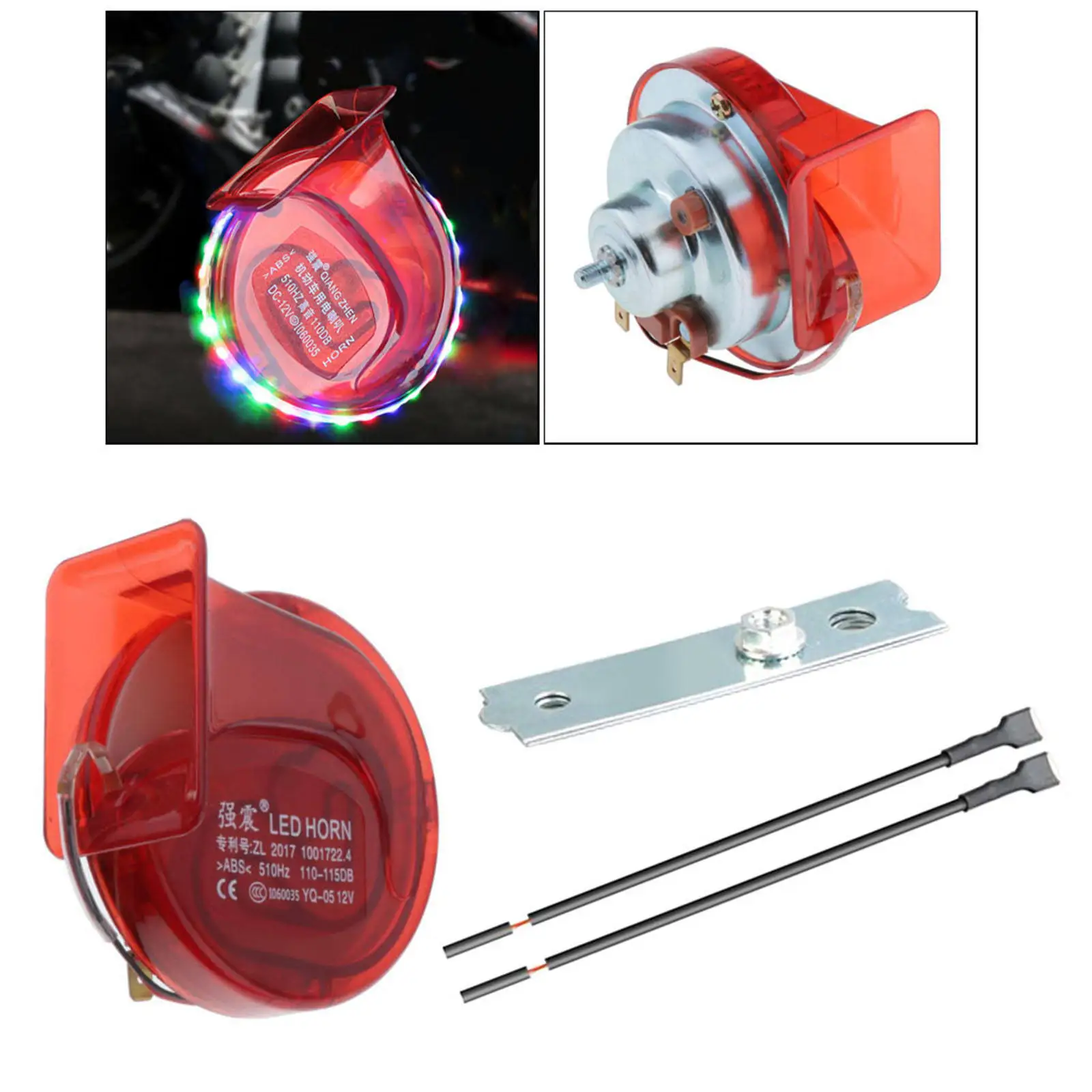 

ДБ 12 В Электрический гудок со спиралью ABS для автомобиля мотоцикла аксессуары оранжевый