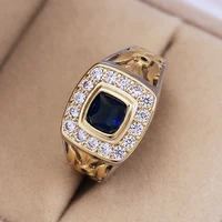 vintage fashion business ring with stone new metal inlaid zircon rings for men body decorations male gifts jewelry 2021 jewelry