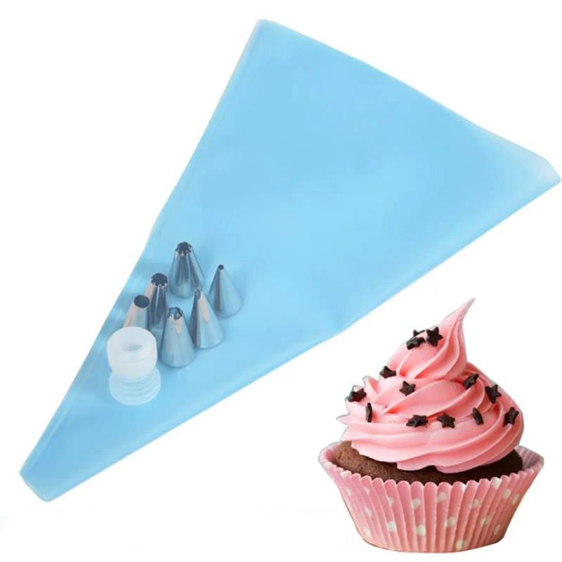 8 шт./компл. силиконовые кухонные аксессуары кондитерский мешок для глазирования