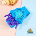 Детские часы с мультяшным рисунком, кварцевые часы с рисунком семьи морских животных, Дельфина, крокодила, для обучения, детские браслеты для мальчиков и девочек