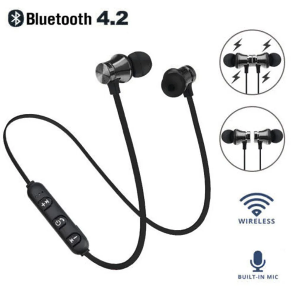 Магнитные XT11 удобные спортивные беговые беспроводные Bluetooth наушники HiFi стерео бас наушники-вкладыши для смартфонов