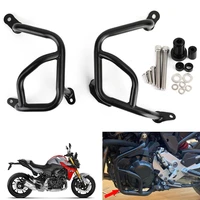 black crash bars engine guards bumper set fit for bmw f900r f900xr 2020 2021 motorcycle accessories parts