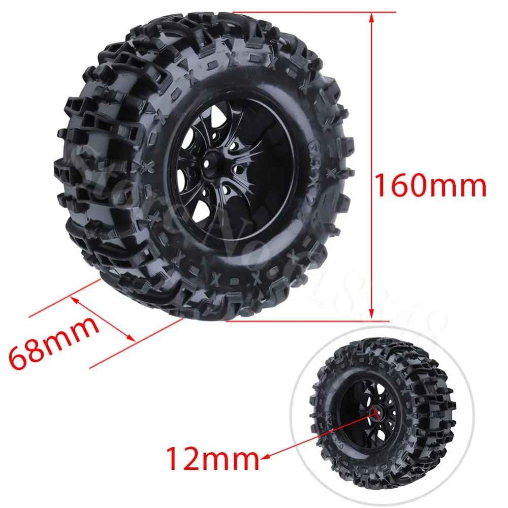 4 шт. 160 мм RC шины Колесные диски вставки из пеноматериала для 1/10 Monster Truck шины HSP HPI Traxxas Himoto Redcat Kyosho Tamiya Racing Losi