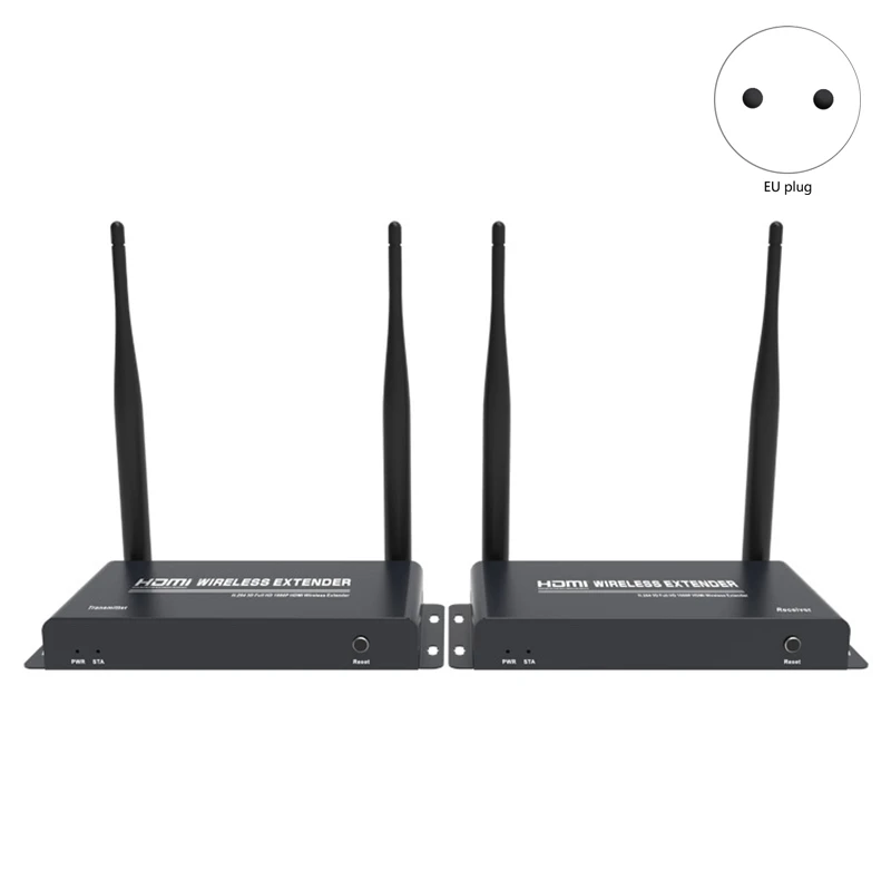 

Wireless HDMI Extender 200M/656Ft HDMI Network Cable Extender Support HDMI Loop Out of Transmitter and IR Return