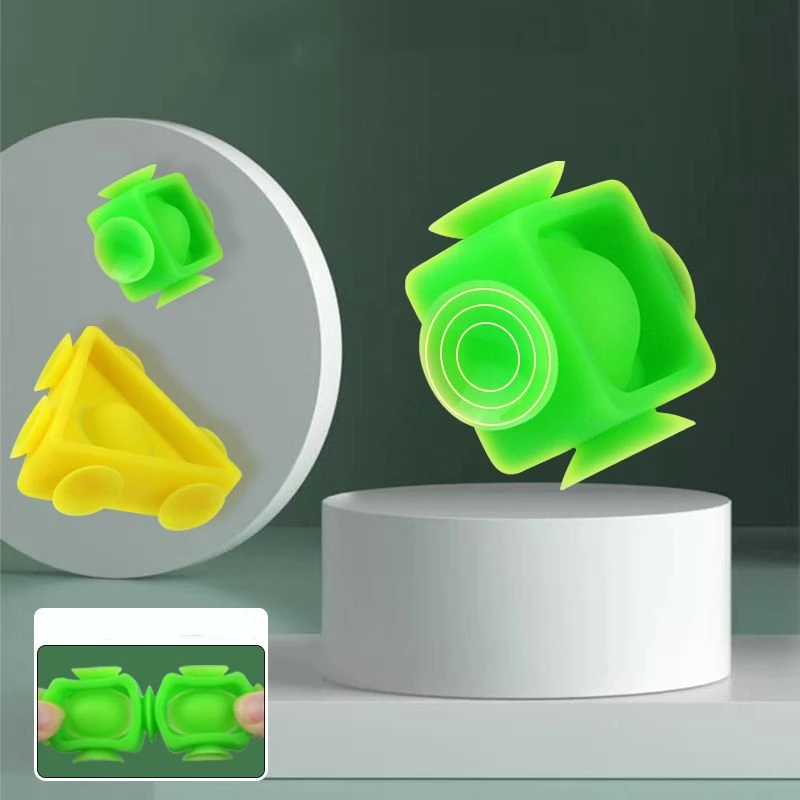 Мягкие силиконовые строительные блоки сделай сам присоска Обучающие игрушки для