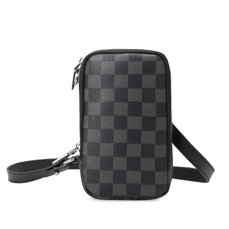 

New Fashion Women Men Unisex Mini Flap Key Bag Women Real Leather Shoulder Bag Cellphone bag