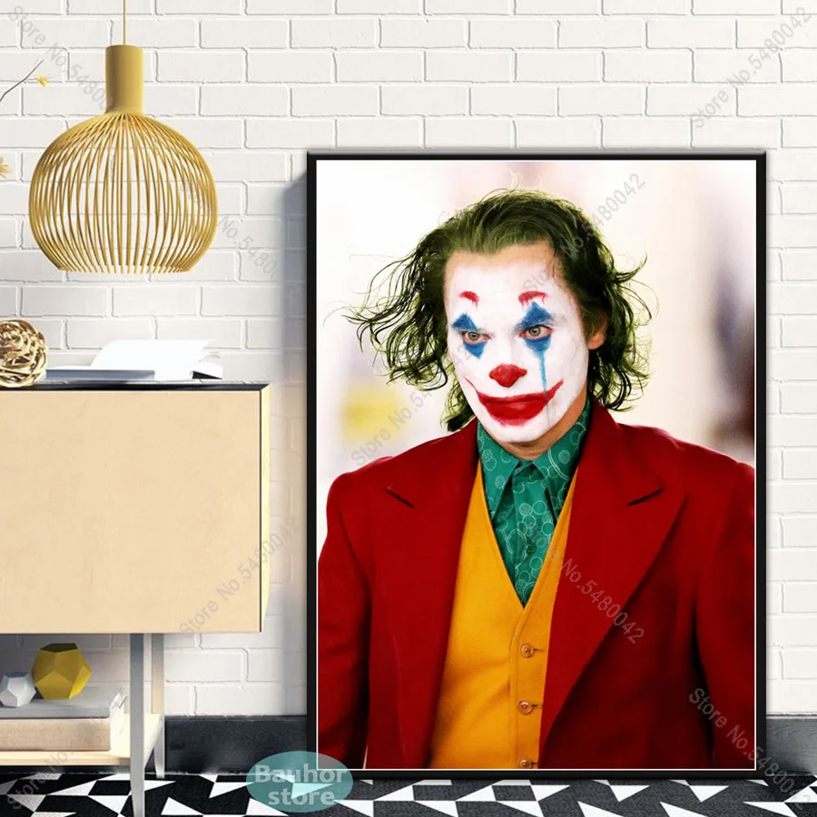 Плакаты и принтами в стиле Джокер 2019 хоакином Фениксом Хит Леджер DC фильмы