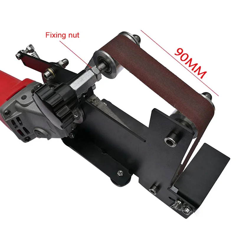 Electric Angle Grinder Belt Sander Metal Wood Sanding Belt M14 Adapter For Grinder Metal Polishing Woodworking Tools