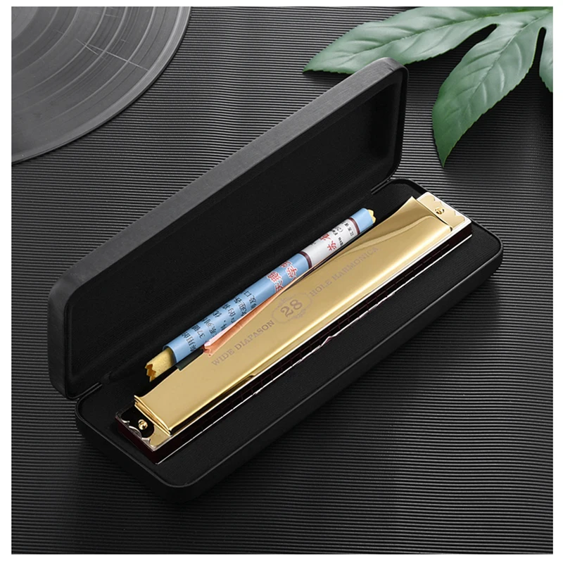

28-hole Octave Harmonica Key C Original Small Professional Harmonica Instrument Instrumentos Musicais Musical Entertainment