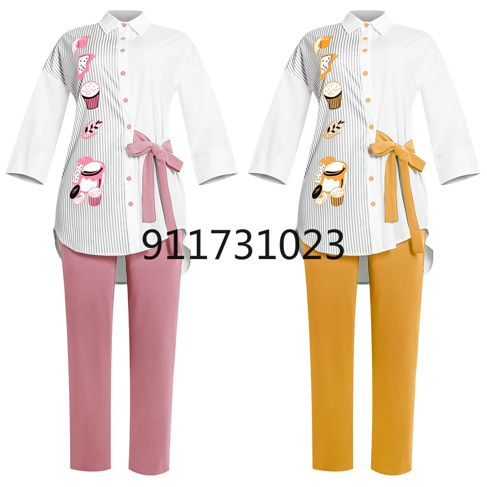 Комплект из 2 предметов африканская одежда для женщин 2021 рубашка с принтом Дашики