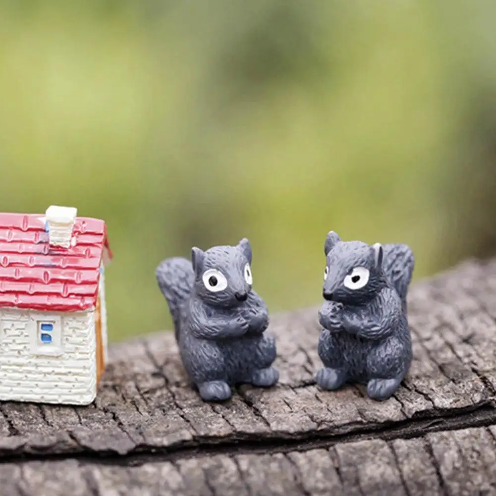 

Moss Micro-landscape Ornaments Squirrel Doll Ornaments Ornaments Landscaping Resin Ornaments Small W8W1