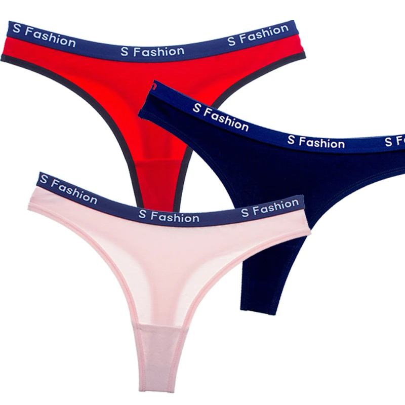 Сексуальные Бесшовные хлопковые трусики с заниженной талией розового цвета