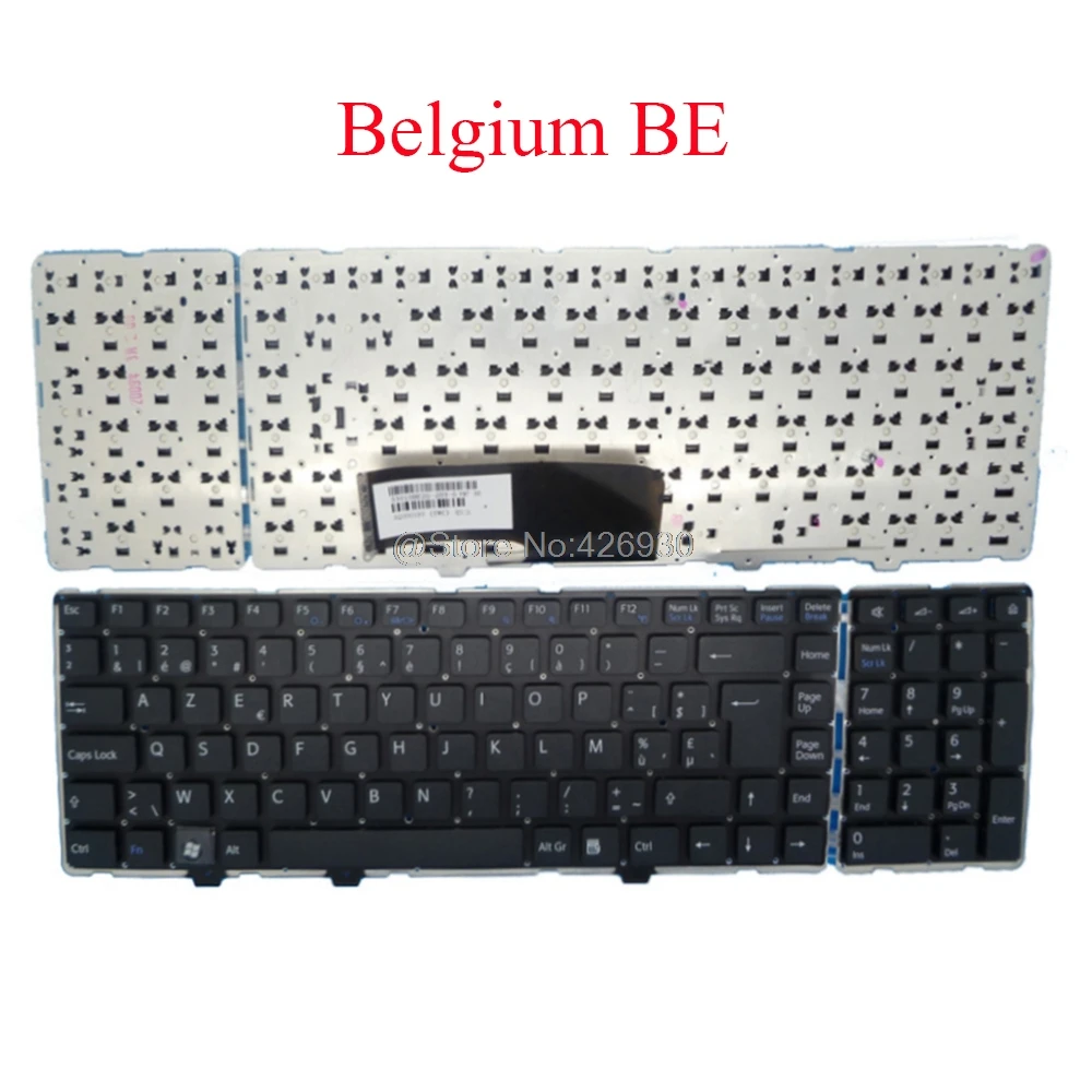 

Клавиатура для ноутбука SONY для VAIO VGN-AW Series 53010BE2G-203-G Бельгия BE черная без рамки Новинка