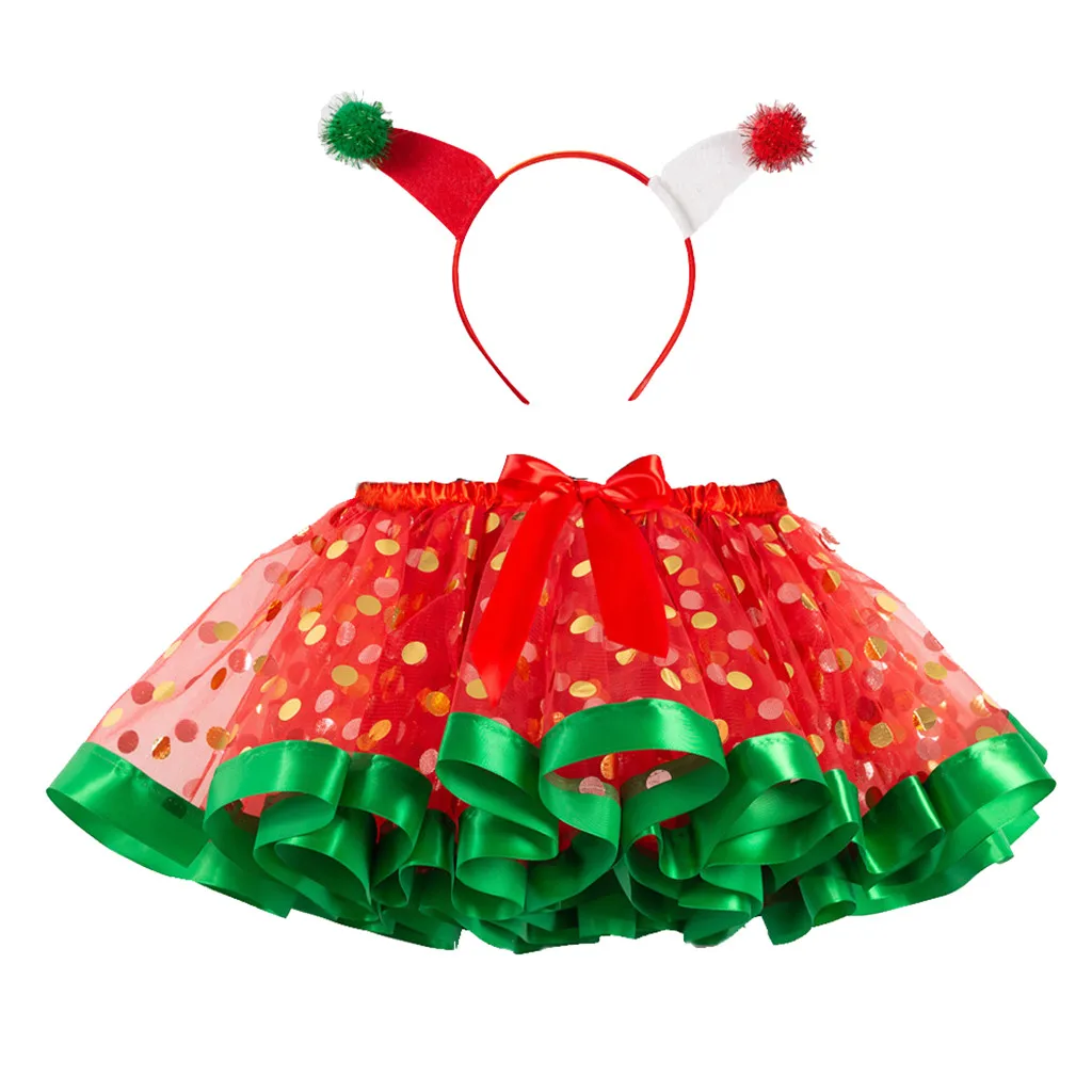 Детские вечерние костюмы для девочек юбка-пачка рождественской вечеринки