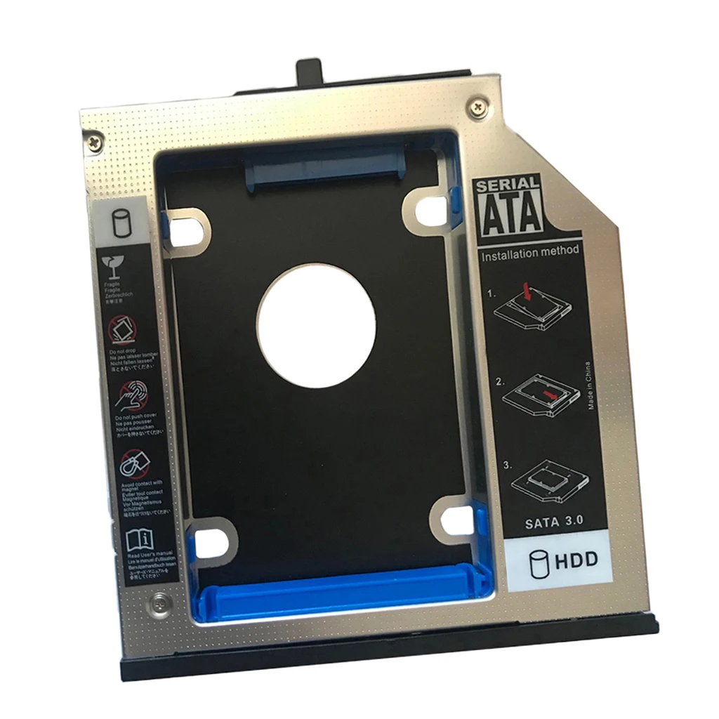 12 7 мм SATA на 2nd HDD жесткий диск Caddy для IBM Lenovo Thinkpad T510 W510 алюминий | Компьютеры и офис