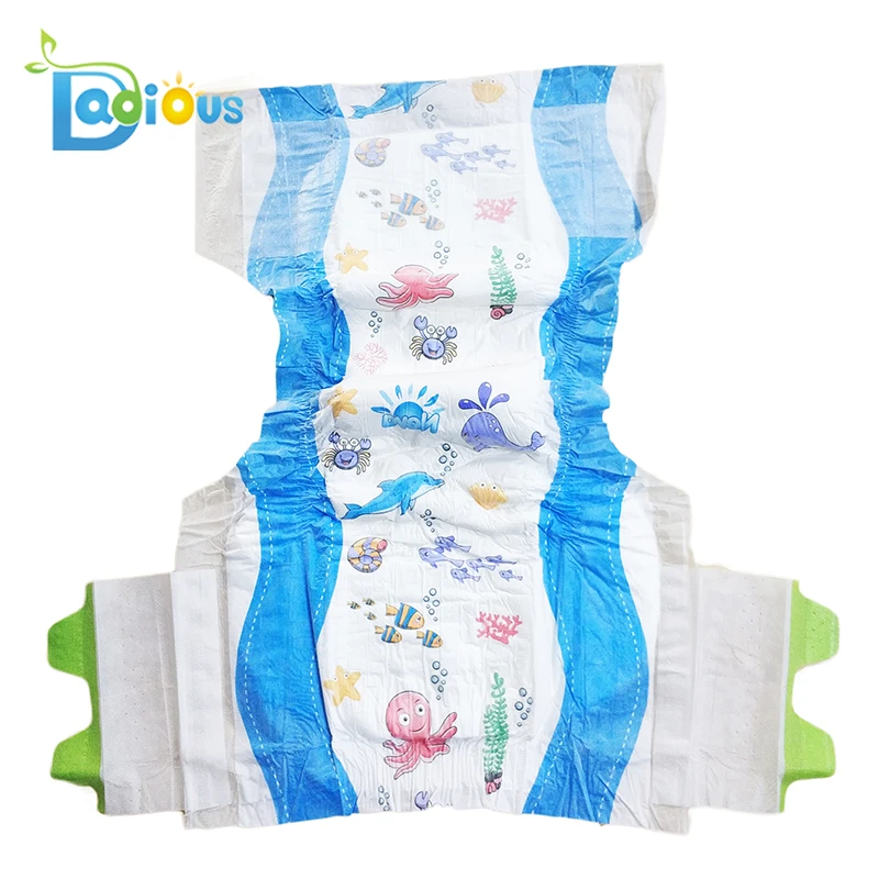 Детские подгузники abdl с милым принтом Ocean World эластичной талией детские