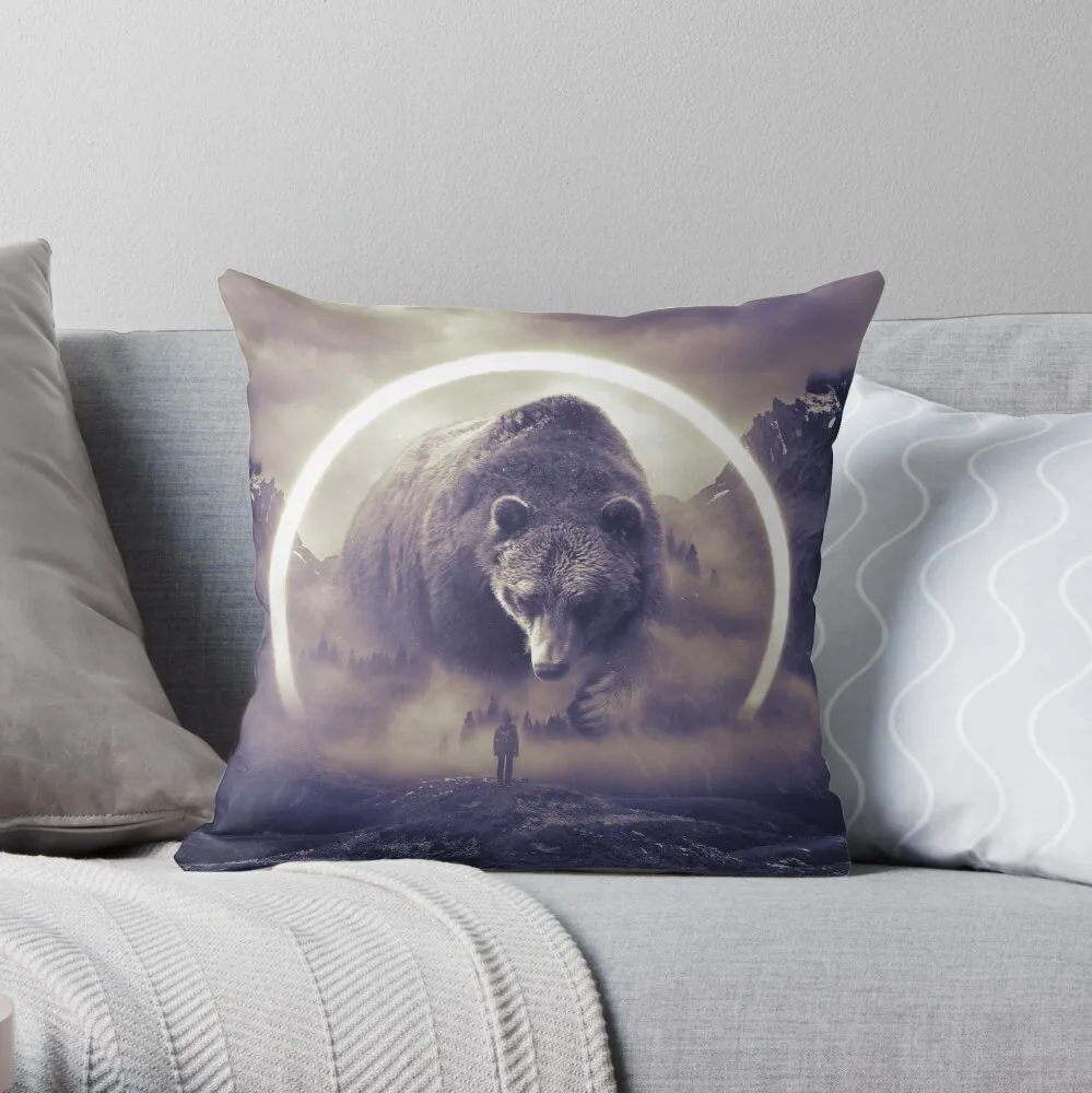 

aegis II bear Throw Pillow Pillow Case Polyester Home Decora Pillowcases Throw Pillow Case kussensloop almohada poszewka