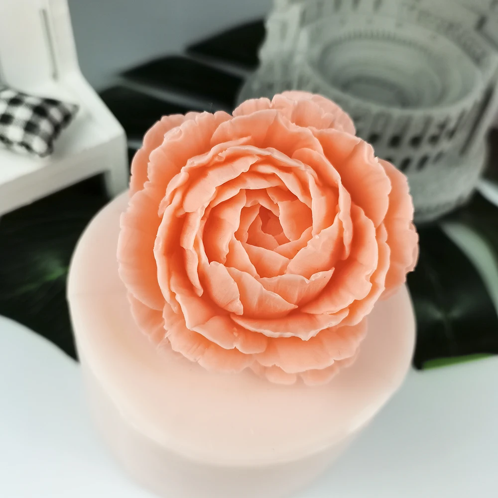 

HC0296 PRZY Peony Flower Molds Bouquet Molds Silicone Peony Flowers Soap Mold Bouquet Making Clay Resin Gypsum Chocolate Candle