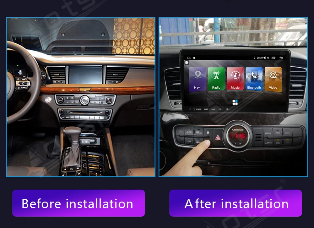 구매 기아 카덴자 (K7) 용 카 라디오 스테레오 GPS 내비게이션 멀티미디어 플레이어 안드로이드 10, 6 + 128GB, 2011 - 2012 2013 - 2017