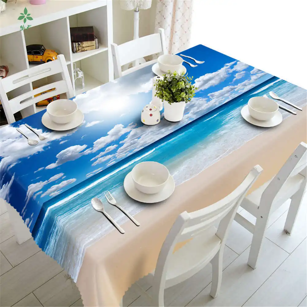 

Sea Is Calm 3d Tablecloth Wedding Banquet Party Picnic Decoration