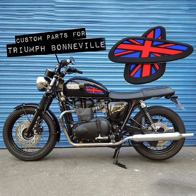 

DHBH-Universal Retro Motorcycle Tank Pad Protector Motorcycle Fuel Tank Sticker for Triumph Bonneville T100/T120