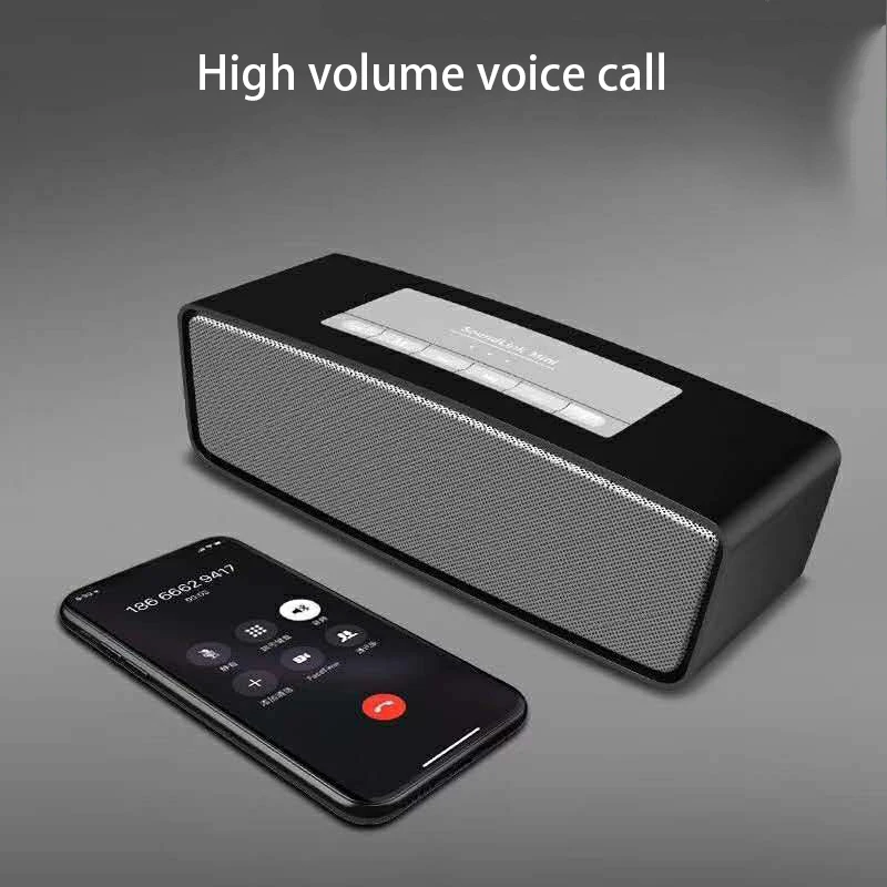 Новый двойной динамик беспроводной Bluetooth сабвуфер открытый портативный