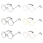 Очки Плюшевые для кукол, миниатюрные очки в прозрачной металлической круглой оправе для 30 см, плюшевые аксессуары для кукол Mimi Duck