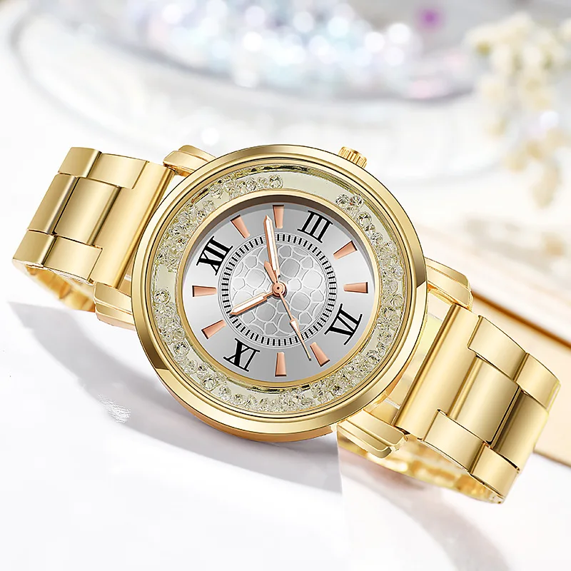 

2020 Best Selling Watch Fashion Women Watches Luxury Crystal Rhinestone Stainless Steel Quartz WristWatches relogio