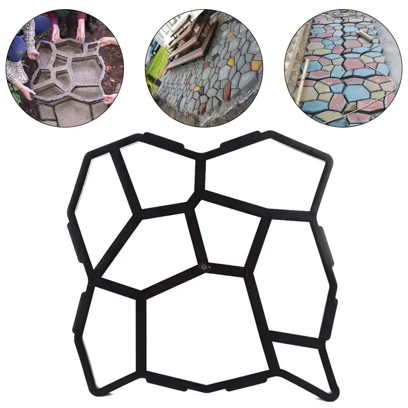 

50*50 Mold Concrete Mold Durable Sturdy Cement Mold Paving Mold Stone Pavement Driveway Black Stepping