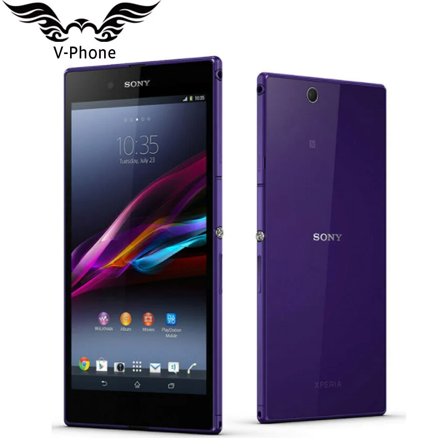 Мобильный телефон sony Xperia Z Ultra C6802 3g, 6,4 дюймов, четырехъядерный процессор Snapdragon, 2 ГБ, 16 ГБ, 8 Мп, 2 МП, 3050 мА/ч, NFC телефон