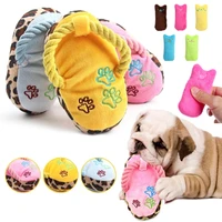 new pet dog toys plush slippers bite shoe shape small and medium sized dog outdoor training cat relieve anxiety accesso